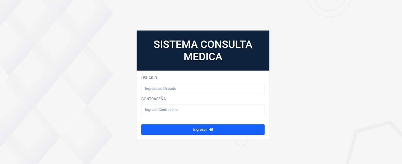 Consulta médica del proyecto Control Médico